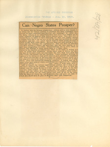 Pan African Congress Minneapolis Tribune - Jan 12, 1919
