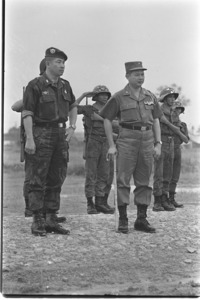 Chief of General Staff Cao Van Vien and 3rd Army Corps Commander Nguyen Bao Tri.