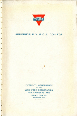 The Fifteenth Conference of the War Work Secretaries for Overseas and Home Camps, November 1918