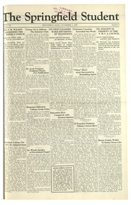 The Springfield Student (vol. 20, no. 5) November 1, 1929