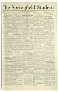 The Springfield Student (vol. 21, no. 06) November 5, 1930