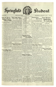 The Springfield Student (vol. 23, no. 10) January 11, 1933