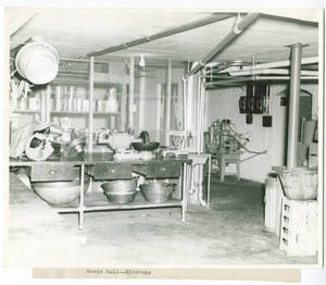 Kitchen in Woods Hall, 1943