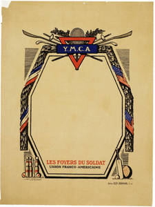 World War I poster - Les Foyers du Soldat, L'Union Franco-Americaine