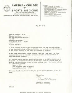 Letter from Donald Herrman to Wayne Sinning (May 30, 1973)