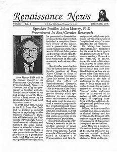 Renaissance News, Vol. 1 No. 5 (December, 1987)