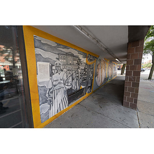 Harriet Tubman House The Honor Roll Mural on Columbus Avenue from left angle