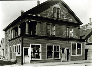 Philip Chase's residence, situated on Pleasant Street at corner of Bond Street, 1928