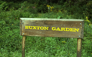 Buxton Garden sign.