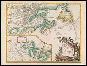Partie de l'Amerique Septent? qui comprend La Nouvelle France ou Le Canada