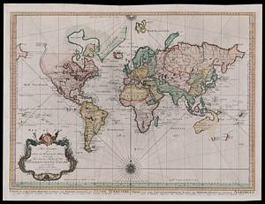 An Essay of a New and Compact Map, Containing the Known Parts of the Terrestrial Globe