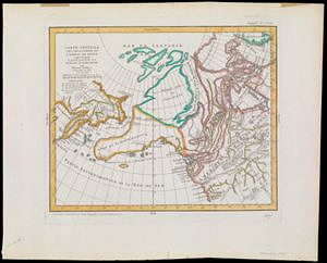 Carte Générale des Découvertes de l'Amiral De Fonte représentant la grande probabilité d'un Passage au Nord Ouest