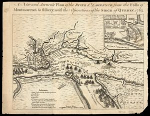A New and Accurate Plan of the River St. Laurence, from the falls of Montmorenci to Sillery