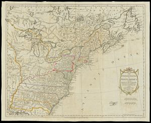 Map of the United States in North America
