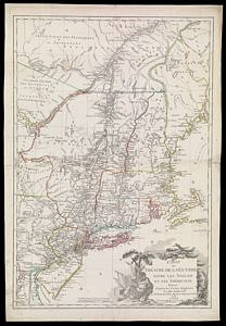 Carte du Theatre de la Guerre Entre les Anglais et les Americans
