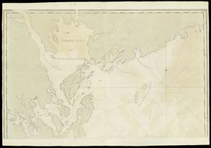 Coast of Maine: Top Half of Two Sheet Chart: Passamaquoddy Bay