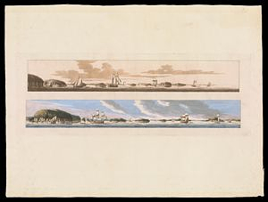 Coast of Maine: Two Views of Wolves Islands at Entrance of Passamaquoddy Bay