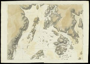 Coast of Maine- Detail of Inner Penobscot Bay with Deer Island, Long Island and Winslow or Long Island, Dated Sept. 3, 1776