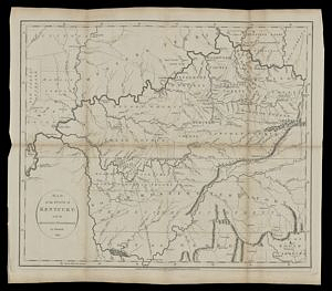 Map of the state of Kentucky
