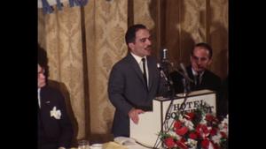 King Hussein of Jordan gives speech about Arab-Israeli relations in the Middle East