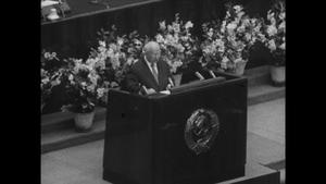 Khrushchev at podium