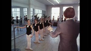 Boys and girls being taught ballet - cuts 4-14-68