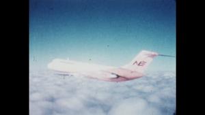 Northeast Airlines plane in flight