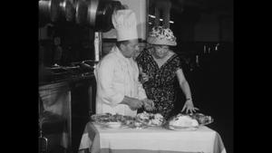 Mills, Marjorie and chef